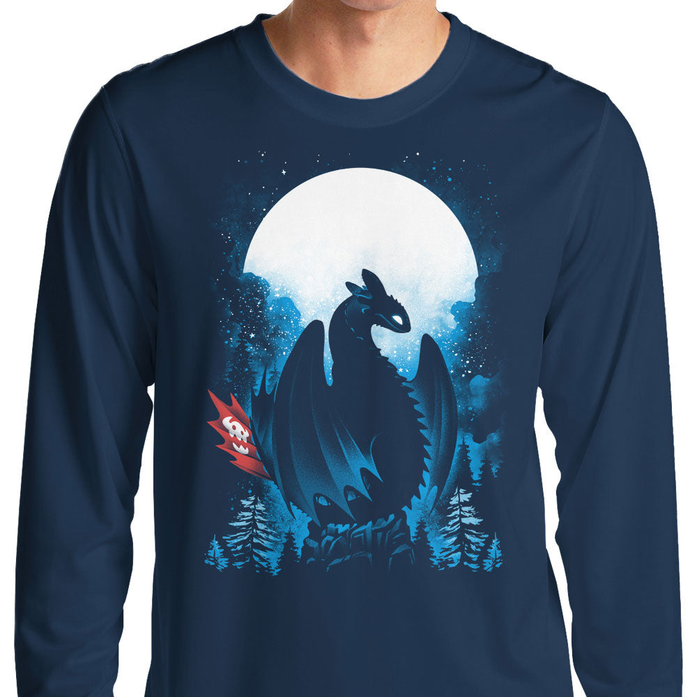 Dragon in the Moonlight - Long Sleeve T-Shirt Hoodie, Sweatshirt | CiraTrend.com (Image 3)
