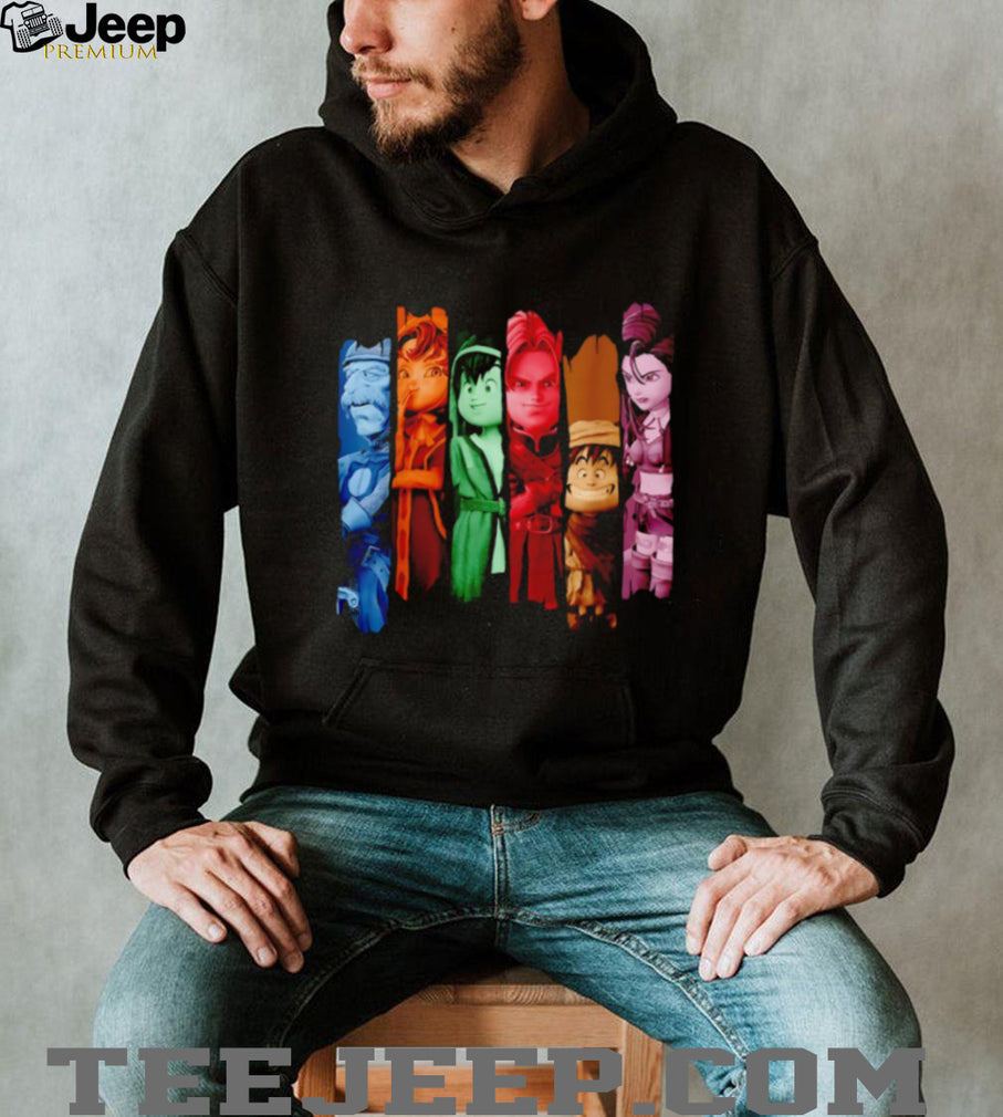 Dragon Quest Characters Vertical Panel Graphic T Shirt