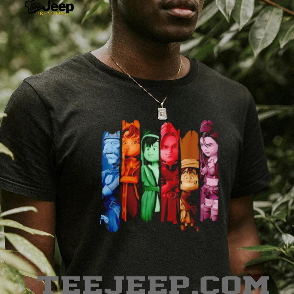 Dragon Quest Characters Vertical Panel Graphic T Shirt