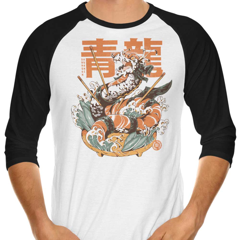 Dragon Sushi - 3/4 Sleeve Raglan T-Shirt Hoodie, Sweatshirt | CiraTrend.com (Image 1)