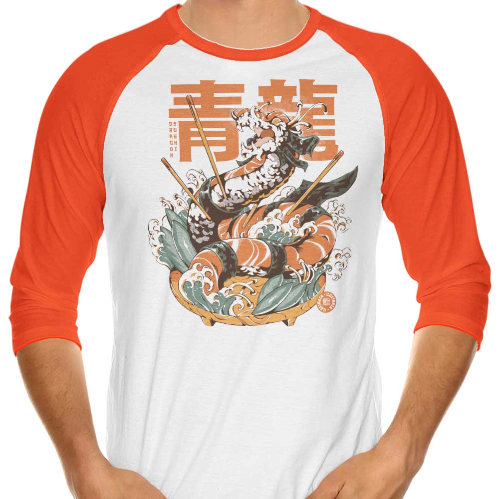 Dragon Sushi - 3/4 Sleeve Raglan T-Shirt Hoodie, Sweatshirt | CiraTrend.com (Image 4)
