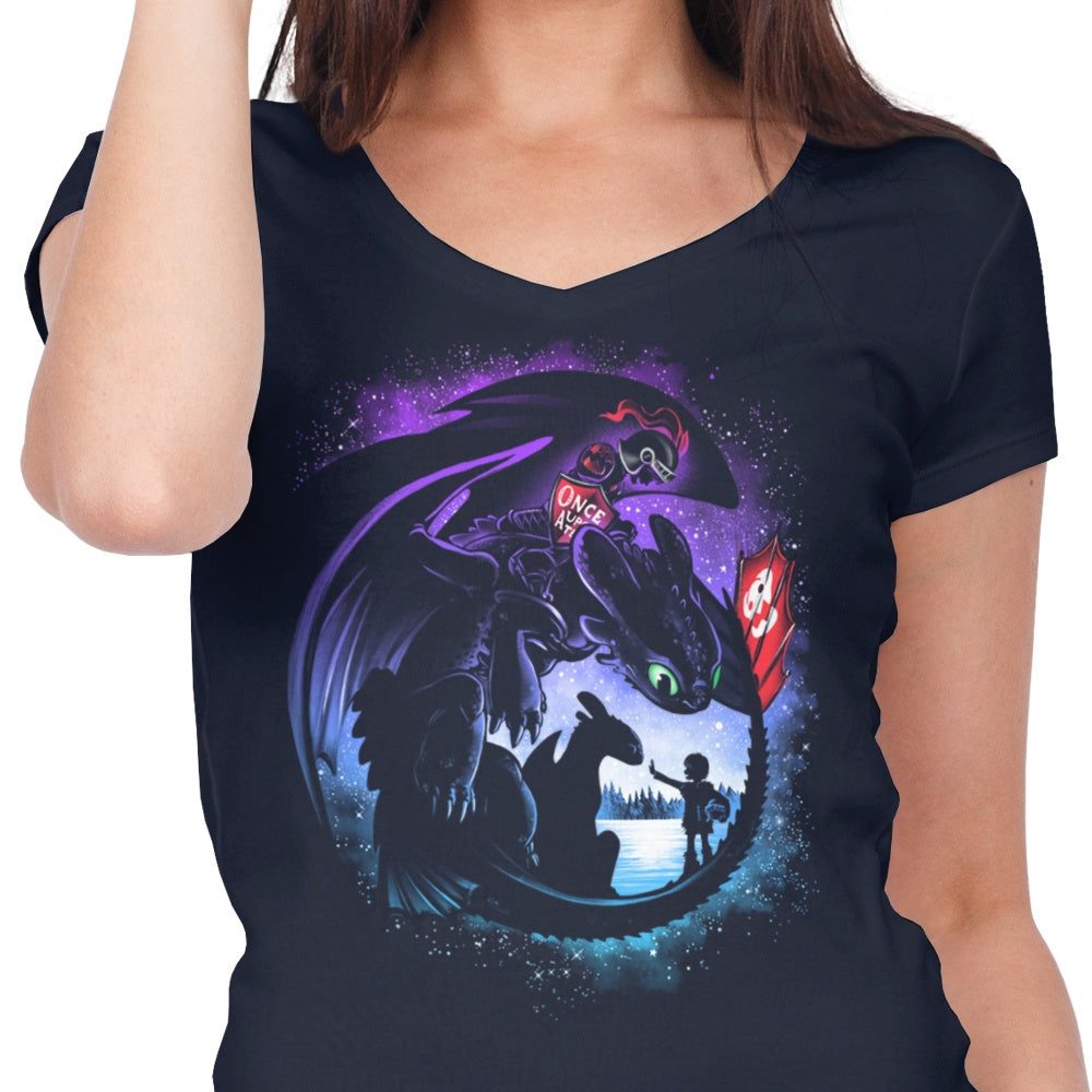 Dragons and Tees - Women's V-Neck Hoodie, Sweatshirt | CiraTrend.com (Image 5)