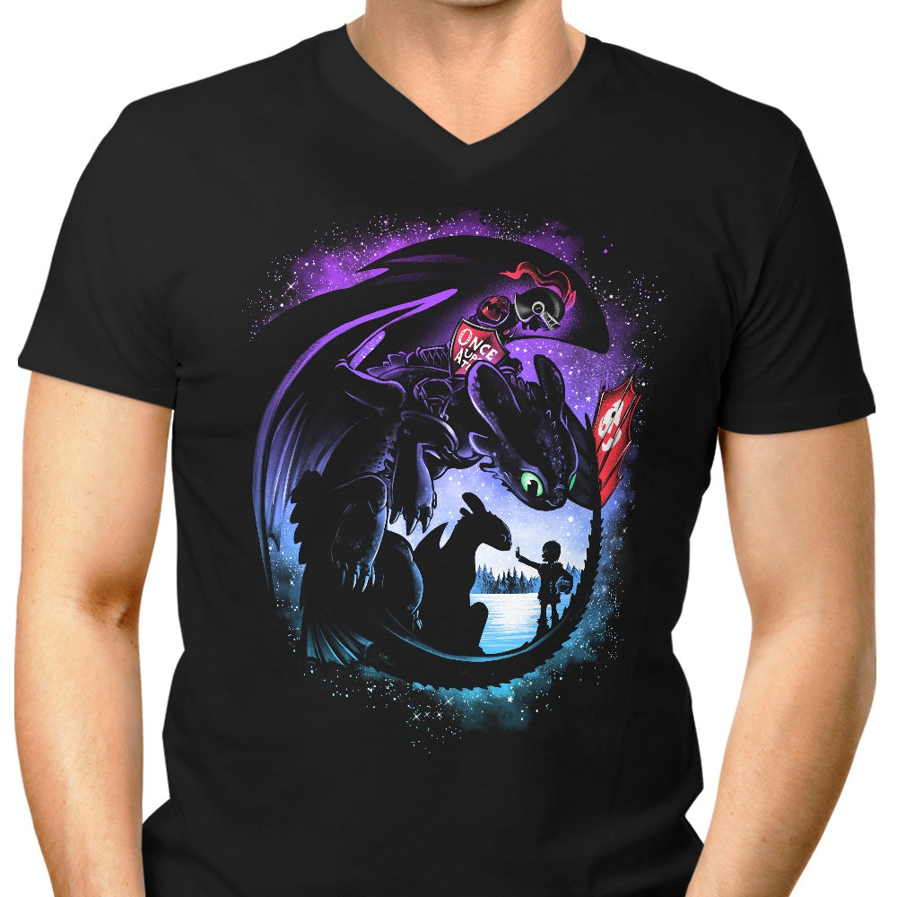 Dragons and Tees - Men's V-Neck Hoodie, Sweatshirt | CiraTrend.com (Image 1)