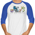 Dragons on Abbey Road - 3/4 Sleeve Raglan T-Shirt Hoodie, Sweatshirt | CiraTrend.com (Image 1)
