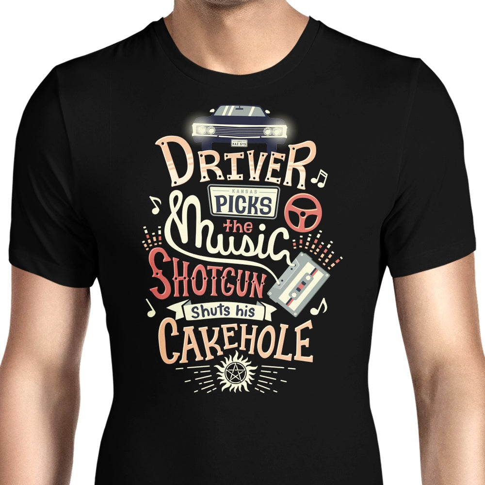 Driver Picks the Music - Men's Apparel T-Shirts, Hoodie, Sweatshirt | CiraTrend.com (Image 1)