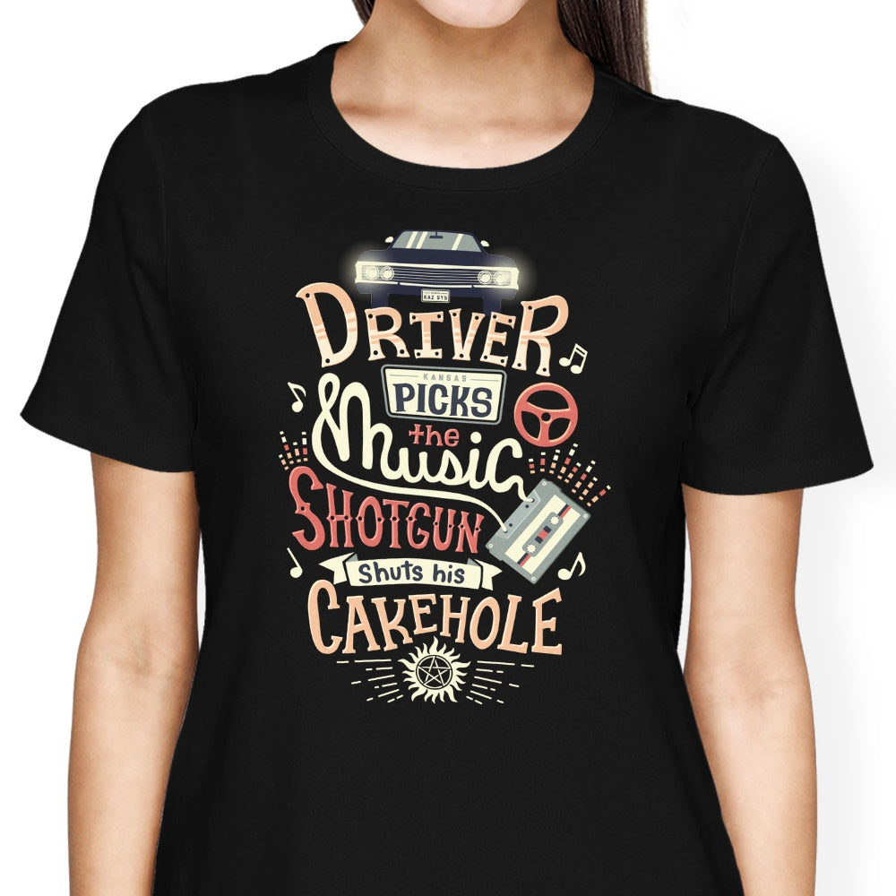 Driver Picks the Music - Women's Apparel T-Shirts, Hoodie, Sweatshirt | CiraTrend.com (Image 2)