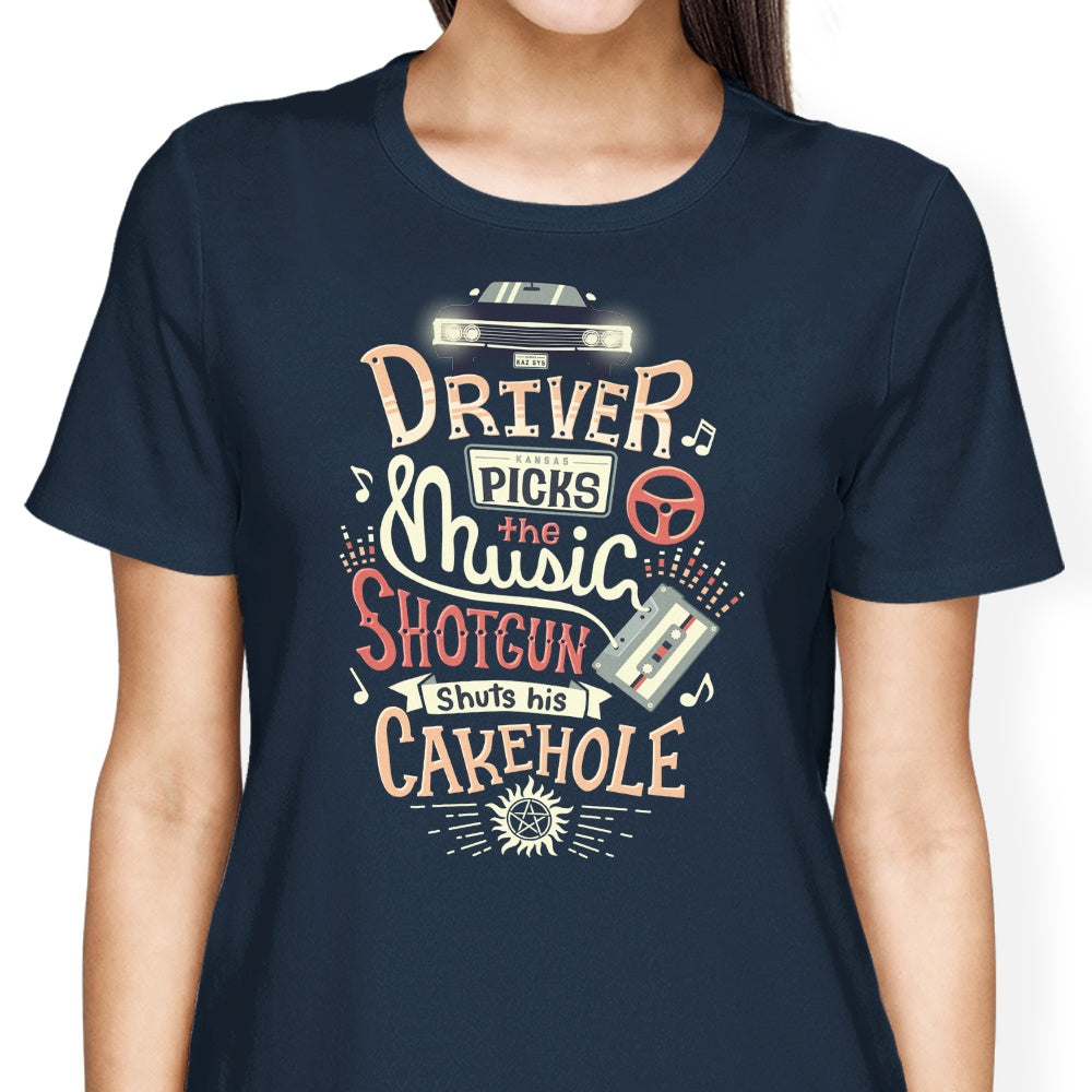 Driver Picks the Music - Women's Apparel T-Shirts, Hoodie, Sweatshirt | CiraTrend.com (Image 4)