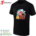 Drop Dead shark attack surfboard vintage shirt