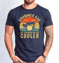 Drummer Dad Like A Regular Dad But Cooler T Shirt Hoodie Sweater Drummer Dad Tshirt Drummer Lover Dad Tshirt Father's Day...
