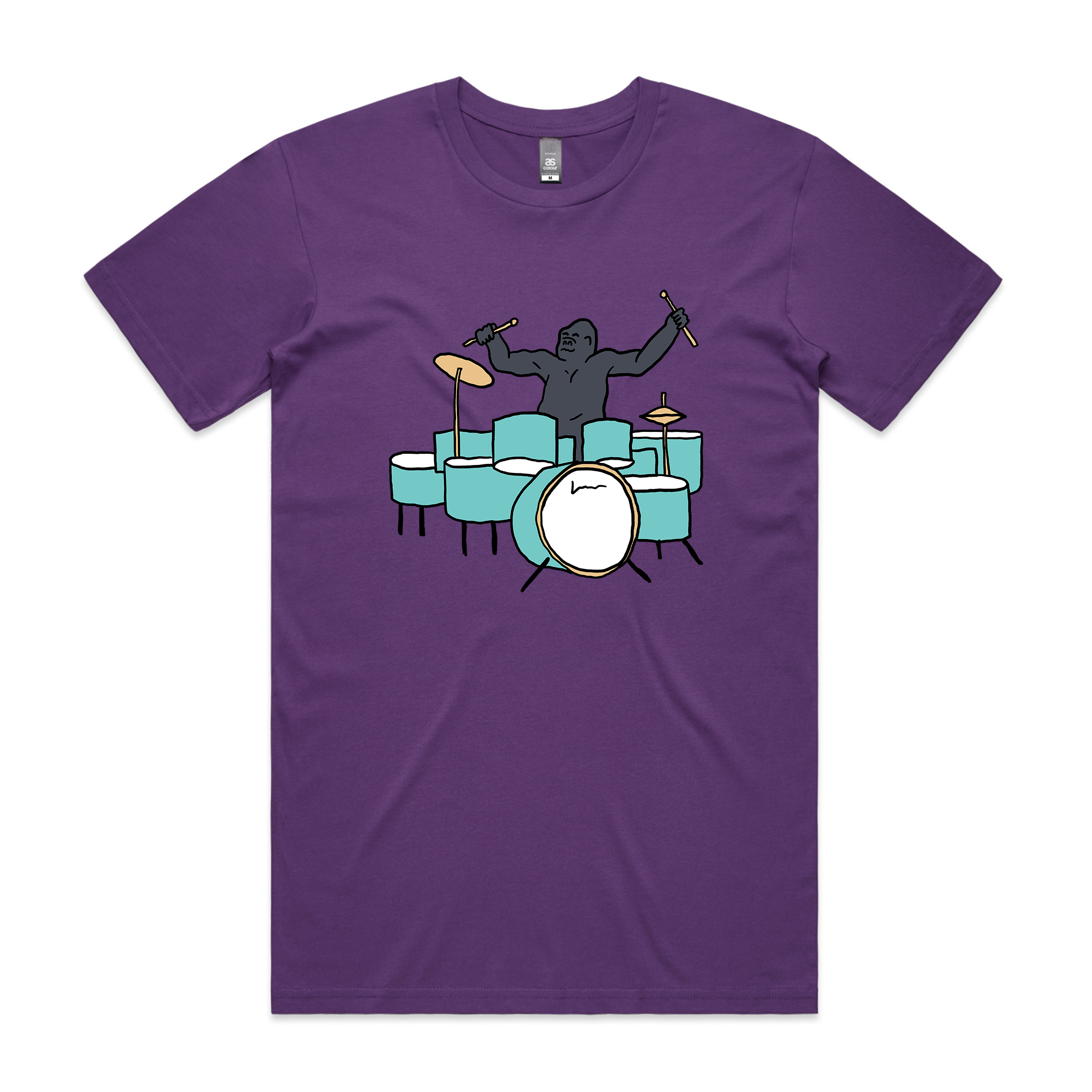 Drumming Gorilla Tee Hoodie, Sweatshirt | CiraTrend.com (Image 1)