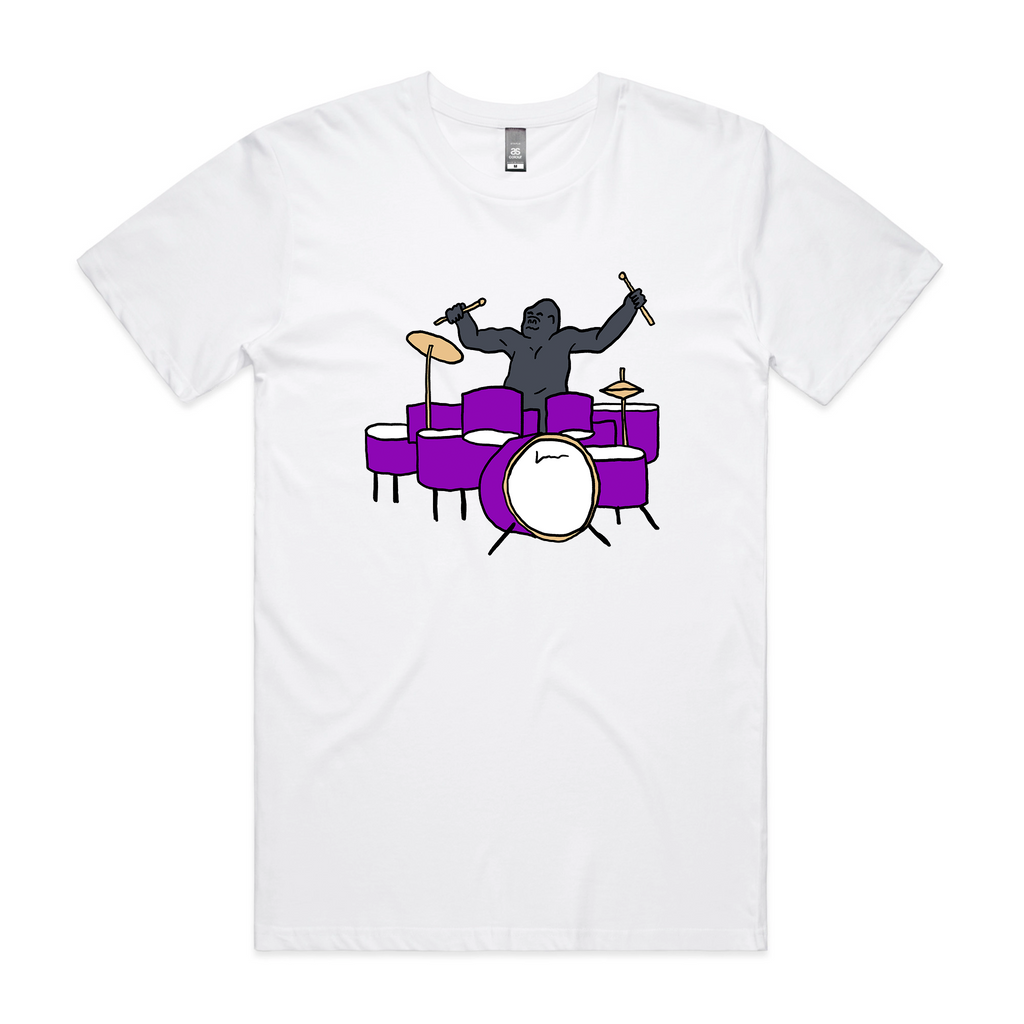 Drumming Gorilla Tee Hoodie, Sweatshirt | CiraTrend.com (Image 3)