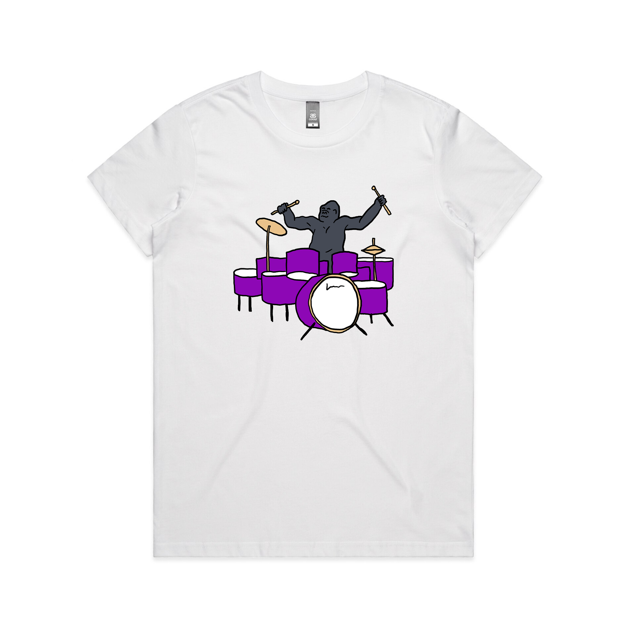 Drumming Gorilla Tee Hoodie, Sweatshirt | CiraTrend.com (Image 5)