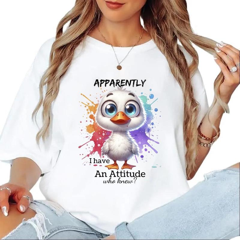 Duck Apparently I have Attitude Unisex T-shirt, Funny Duck Farm Bird Sweatshirt Hoodie | CiraTrend.com