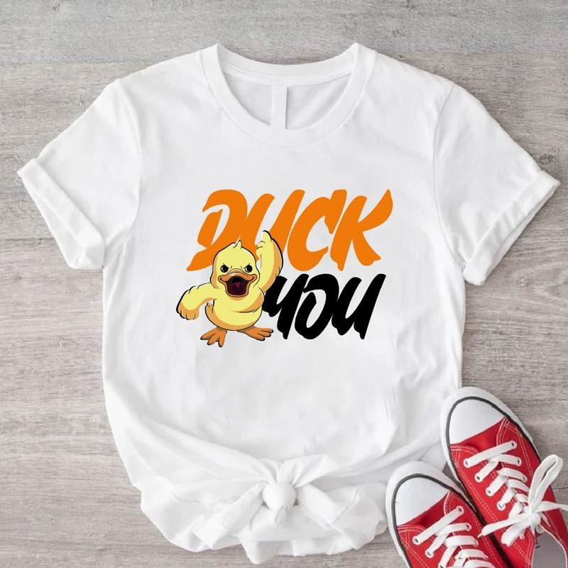 Duck You T-Shirt, Unisex Funny Saying Duck Shirt, Annoyed Duck Gift Tee, Humorous Bird Shirt, Duck Lovers Gift Tee....