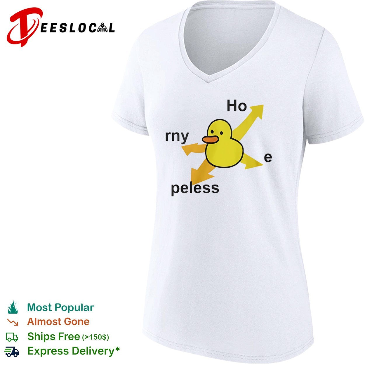 Duck horny hopeless arrows shirt
