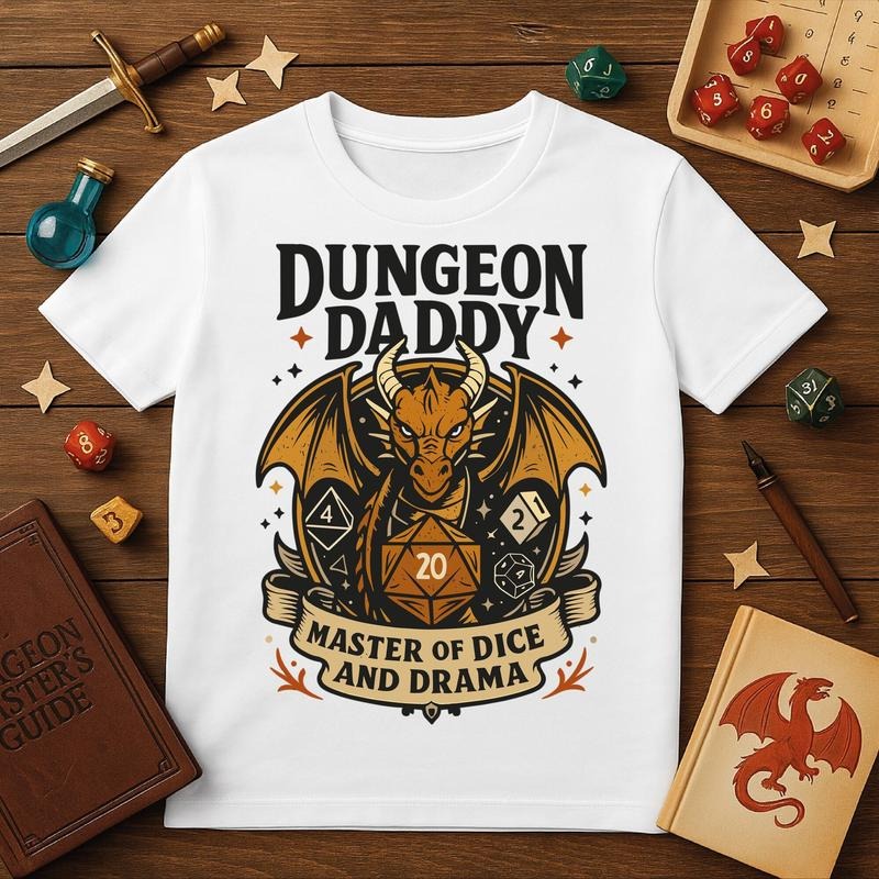 Dungeon Daddy Present Boyfriend Husband Premium Crewneck TShirt , Bella + Canvas 3001 Hoodie, Sweatshirt | CiraTrend.com