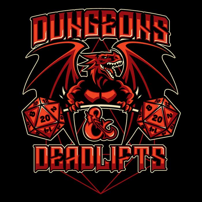 Dungeons and Deadlifts - Men's Apparel T-Shirts, Hoodie, Sweatshirt | CiraTrend.com (Image 2)