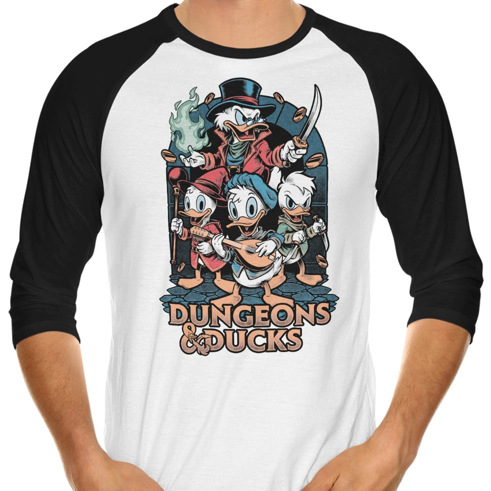 Dungeons and Ducks - 3/4 Sleeve Raglan T-Shirt Hoodie, Sweatshirt | CiraTrend.com (Image 1)