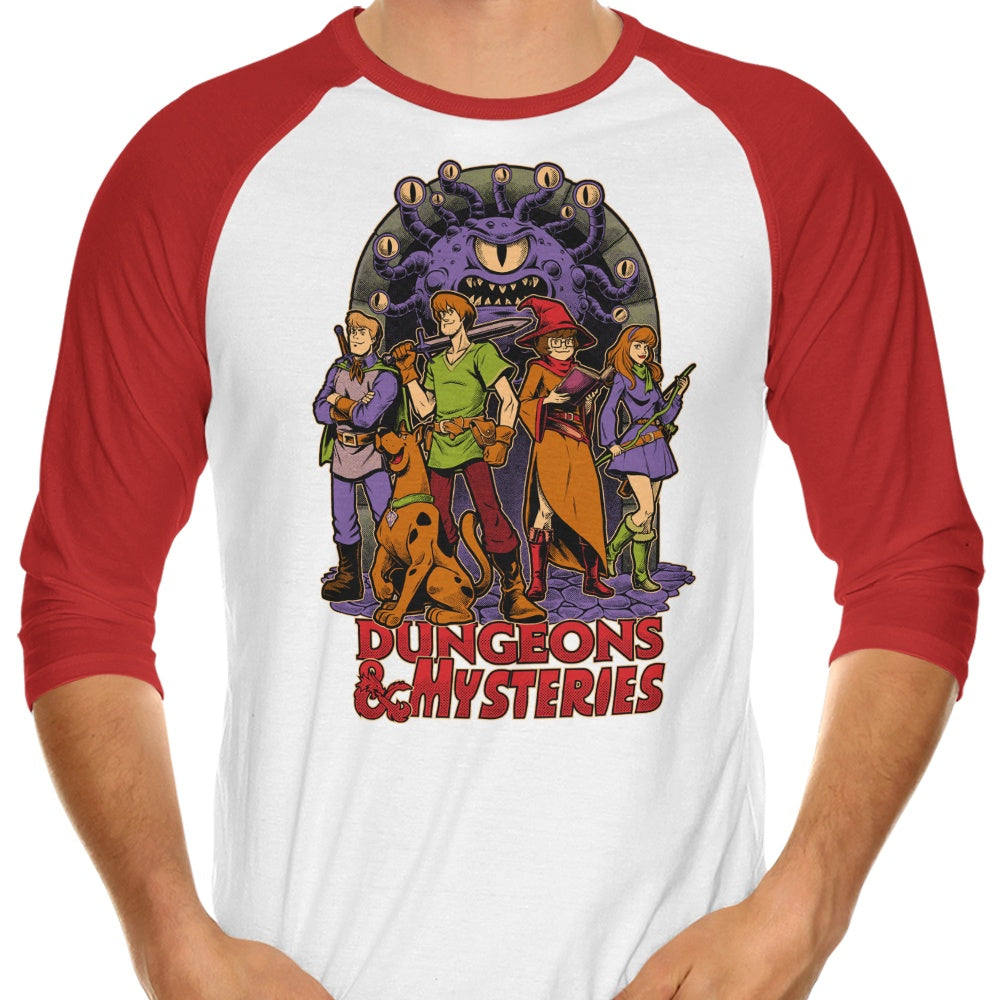 Dungeons and Mysteries - 3/4 Sleeve Raglan T-Shirt Hoodie, Sweatshirt | CiraTrend.com (Image 4)