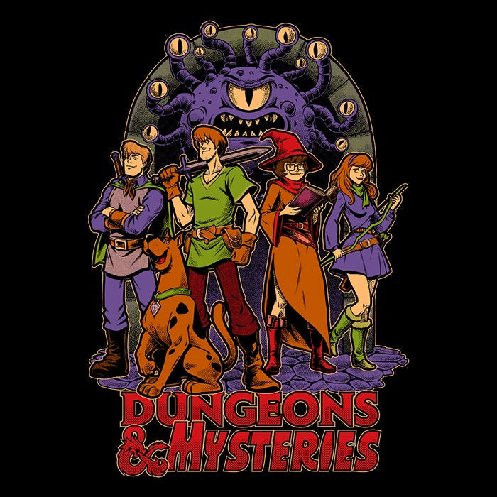 Dungeons and Mysteries - 3/4 Sleeve Raglan T-Shirt Hoodie, Sweatshirt | CiraTrend.com (Image 2)