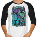 Dungeons Inc - 3/4 Sleeve Raglan T-Shirt Hoodie, Sweatshirt | CiraTrend.com (Image 1)