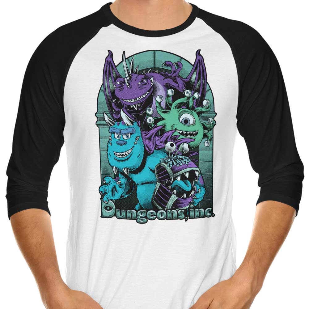 Dungeons Inc - 3/4 Sleeve Raglan T-Shirt Hoodie, Sweatshirt | CiraTrend.com (Image 1)