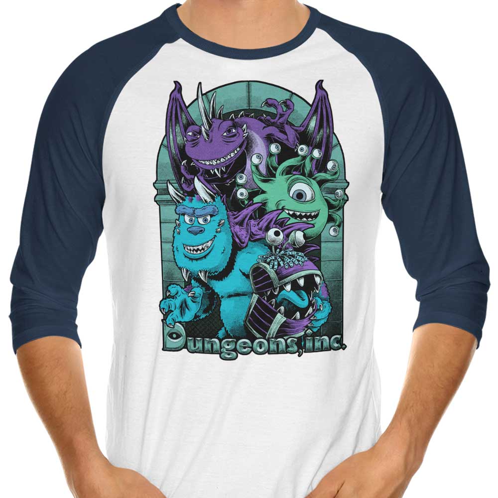 Dungeons Inc - 3/4 Sleeve Raglan T-Shirt Hoodie, Sweatshirt | CiraTrend.com (Image 3)