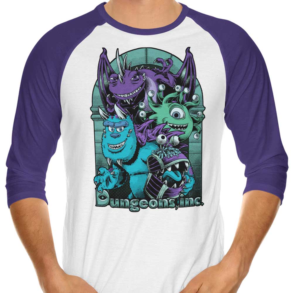Dungeons Inc - 3/4 Sleeve Raglan T-Shirt Hoodie, Sweatshirt | CiraTrend.com (Image 4)