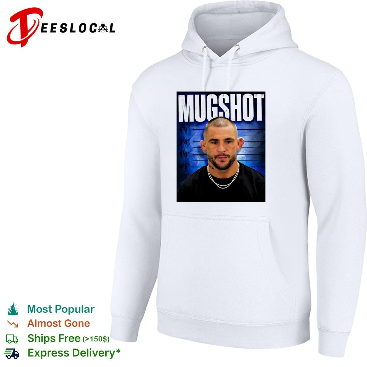 Dustin Poirier The Diamond mugshot portrait shirt