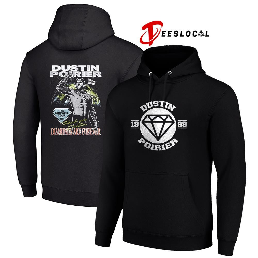 Dustin Poirier the Farewell tour diamonds are forever graphic shirt Dustin Poirier the Farewell tour diamonds are forever graphic shirt