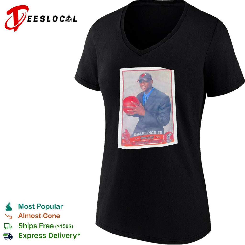 Dwyane Wade Miami Heat NBA 2003 Topps Rookie Card shirt