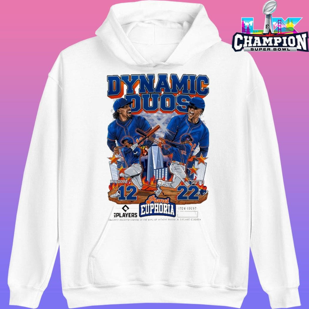 Dynamic Duos Lindor X Soto Planet Euphoria Mlb Players Shirt