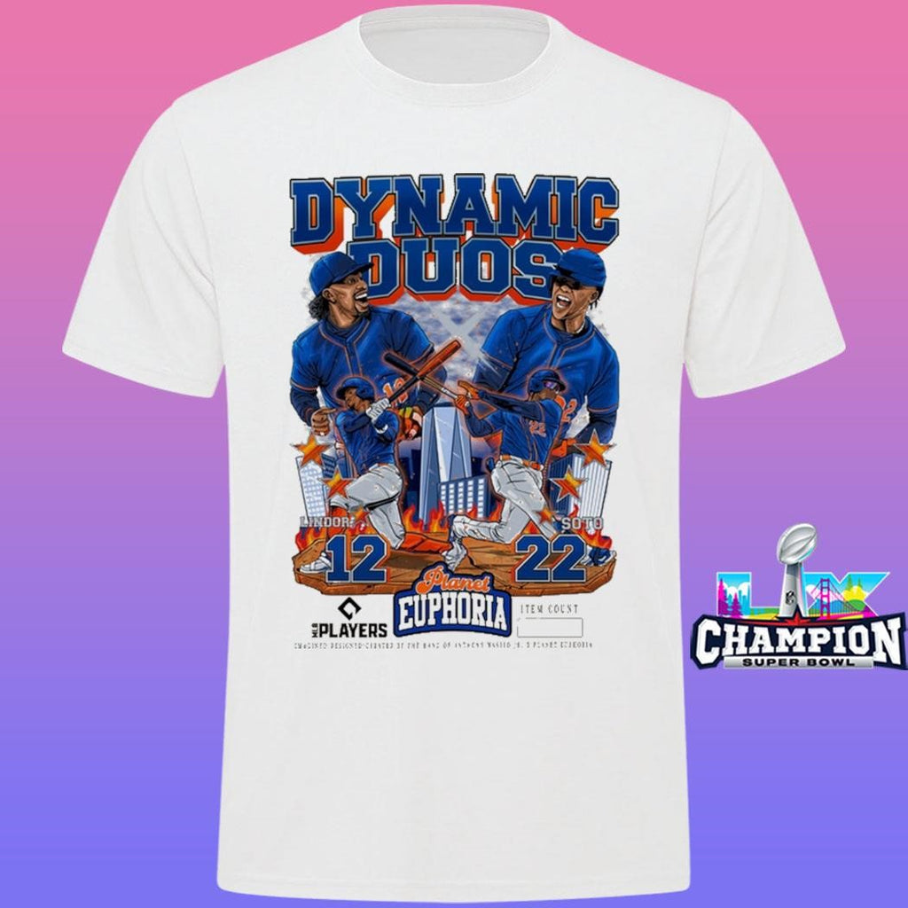 Dynamic Duos Lindor X Soto Planet Euphoria Mlb Players Shirt
