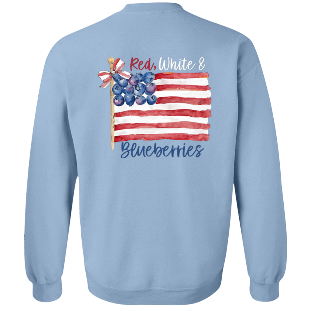 Freedom Red White & Blueberries Coquette Flag Sweatshirt T-Shirts, Hoodie | CiraTrend.com (Image 2)