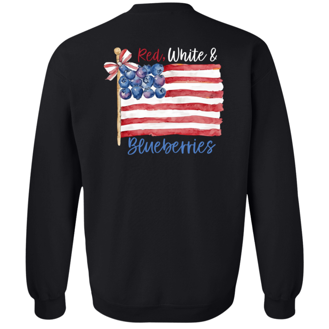 Freedom Red White & Blueberries Coquette Flag Sweatshirt - 2 T-Shirts, Hoodie | CiraTrend.com (Image 4)