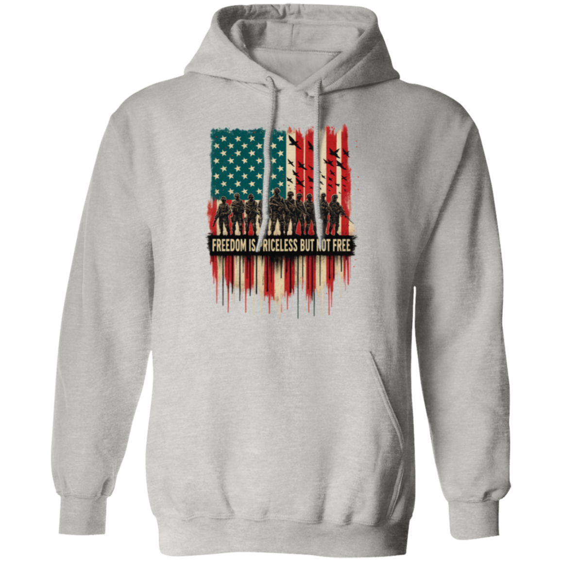 Freedom is Priceless but not Free Veteran Hoodie T-Shirts, Sweatshirt | CiraTrend.com (Image 3)