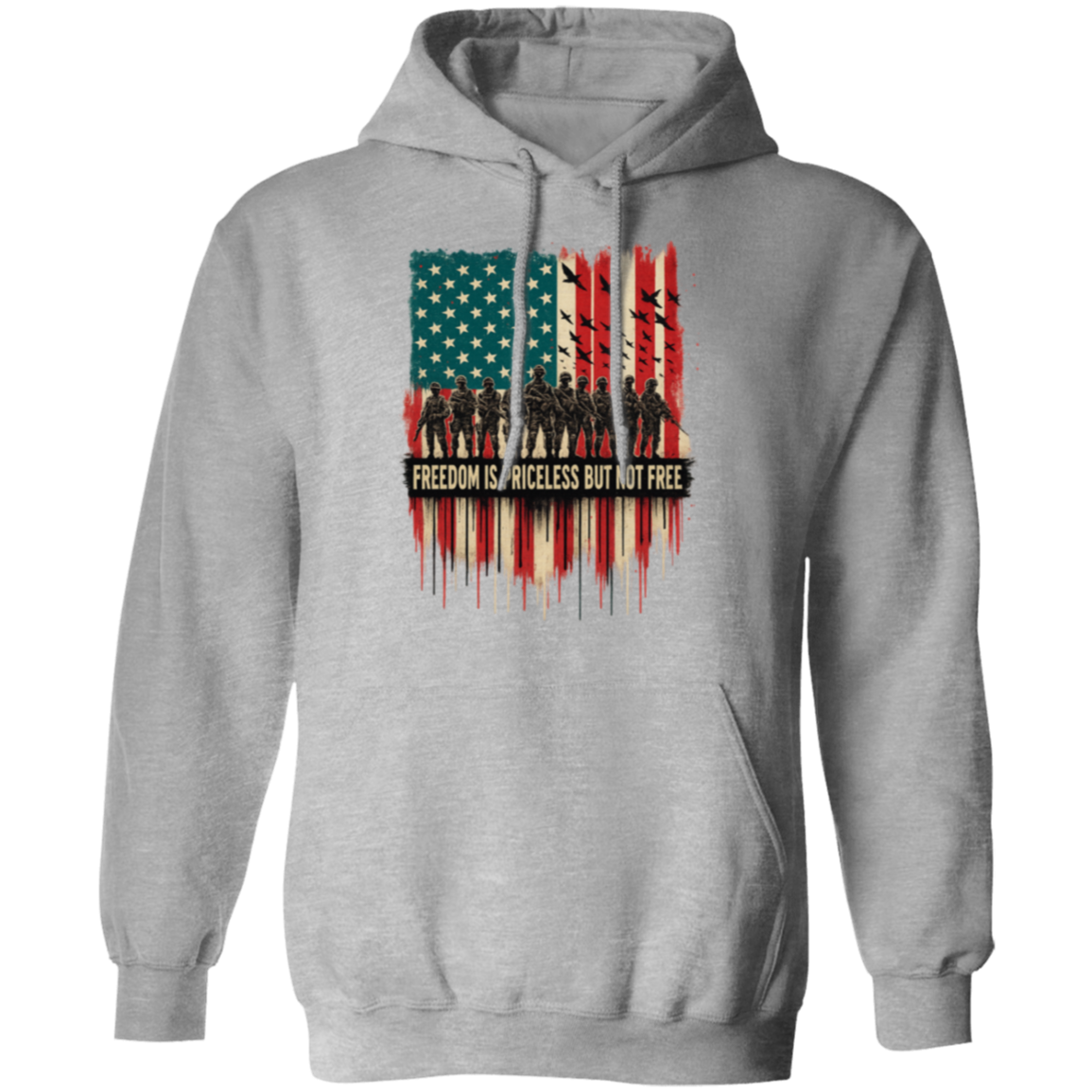 Freedom is Priceless but not Free Veteran Hoodie T-Shirts, Sweatshirt | CiraTrend.com (Image 4)