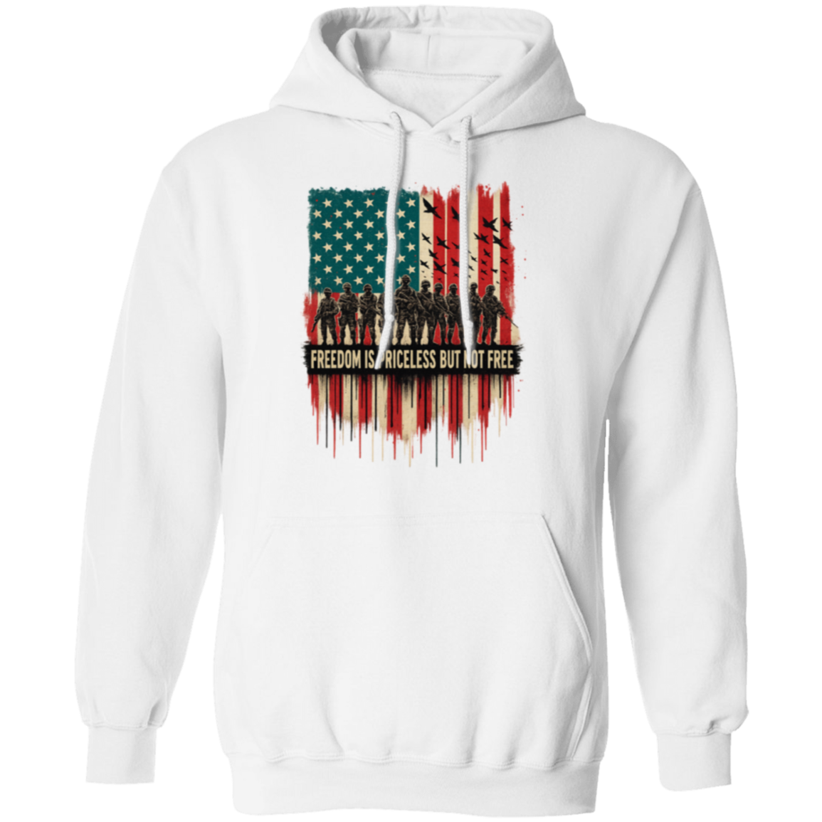 Freedom is Priceless but not Free Veteran Hoodie T-Shirts, Sweatshirt | CiraTrend.com (Image 1)
