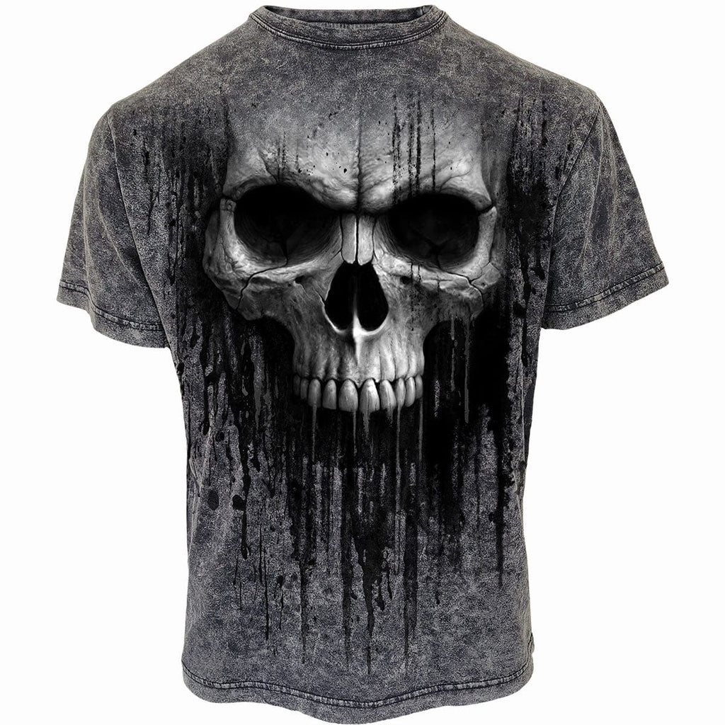 ACID SKULL - Acid Wash T-Shirt Hoodie, Sweatshirt | CiraTrend.com (Image 1)