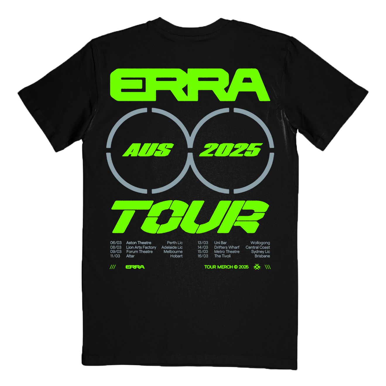 "Aus Tour 2025" T-Shirt