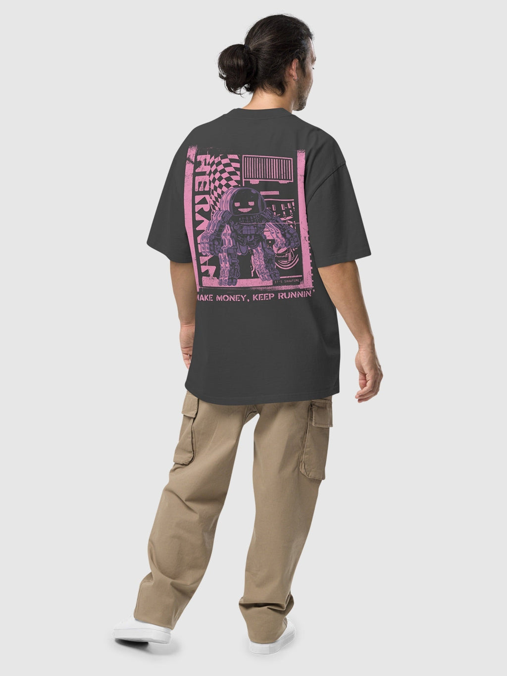 The Electric State Make Money, Keep Runnin' Oversized T-Shirt Hoodie, Sweatshirt | CiraTrend.com (Image 3)