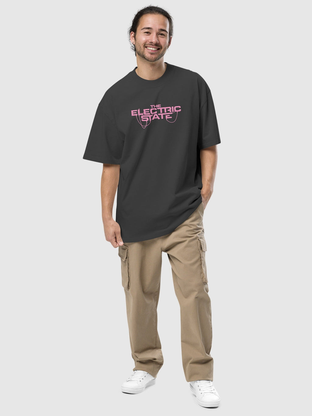 The Electric State Make Money, Keep Runnin' Oversized T-Shirt Hoodie, Sweatshirt | CiraTrend.com (Image 4)
