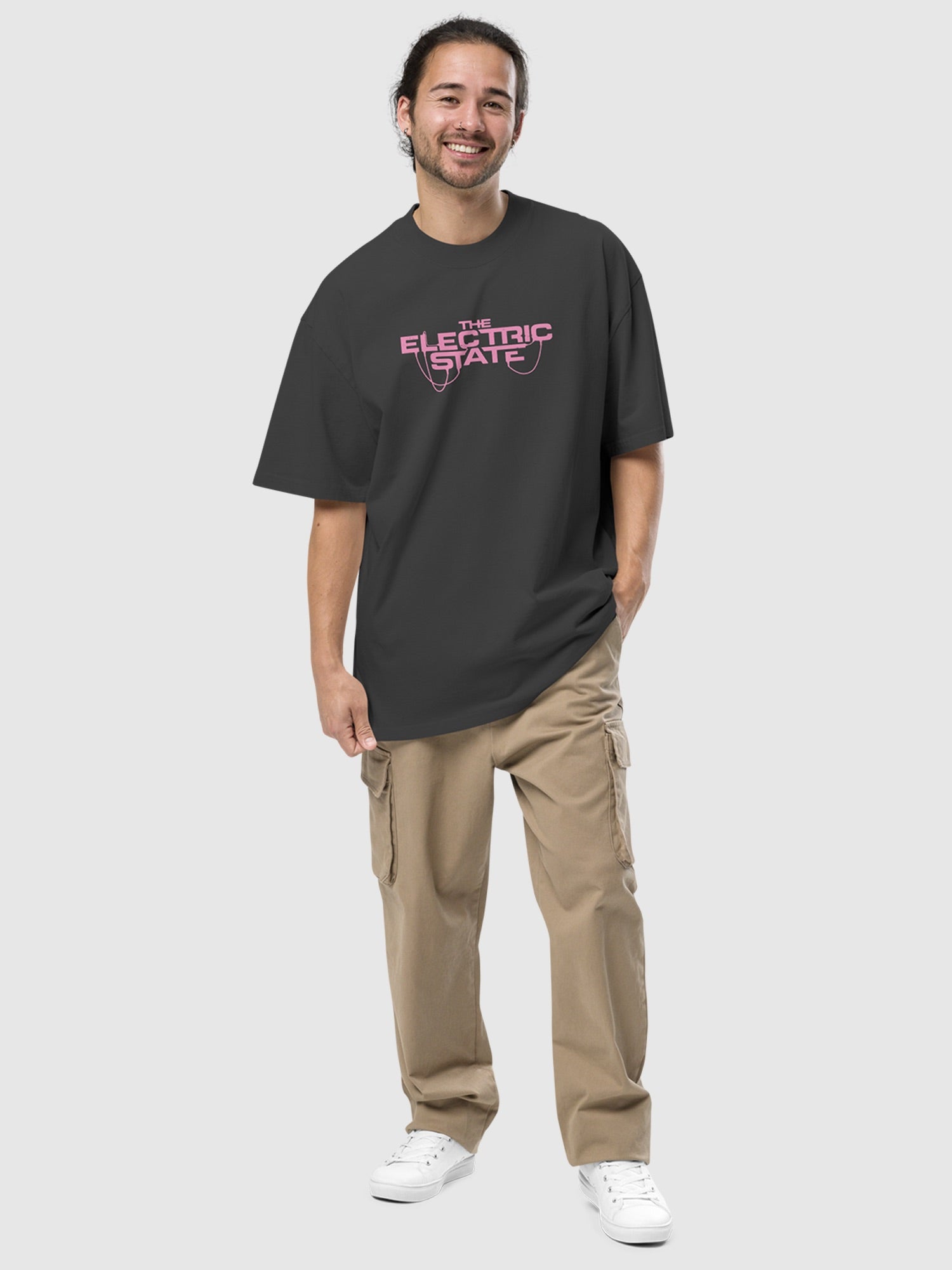 The Electric State Make Money, Keep Runnin' Oversized T-Shirt Hoodie, Sweatshirt | CiraTrend.com (Image 4)