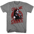 Escape From New York Mens S/S T-Shirt - Call Me Snake - Heather Graphite Heather Hoodie, Sweatshirt | CiraTrend.com
