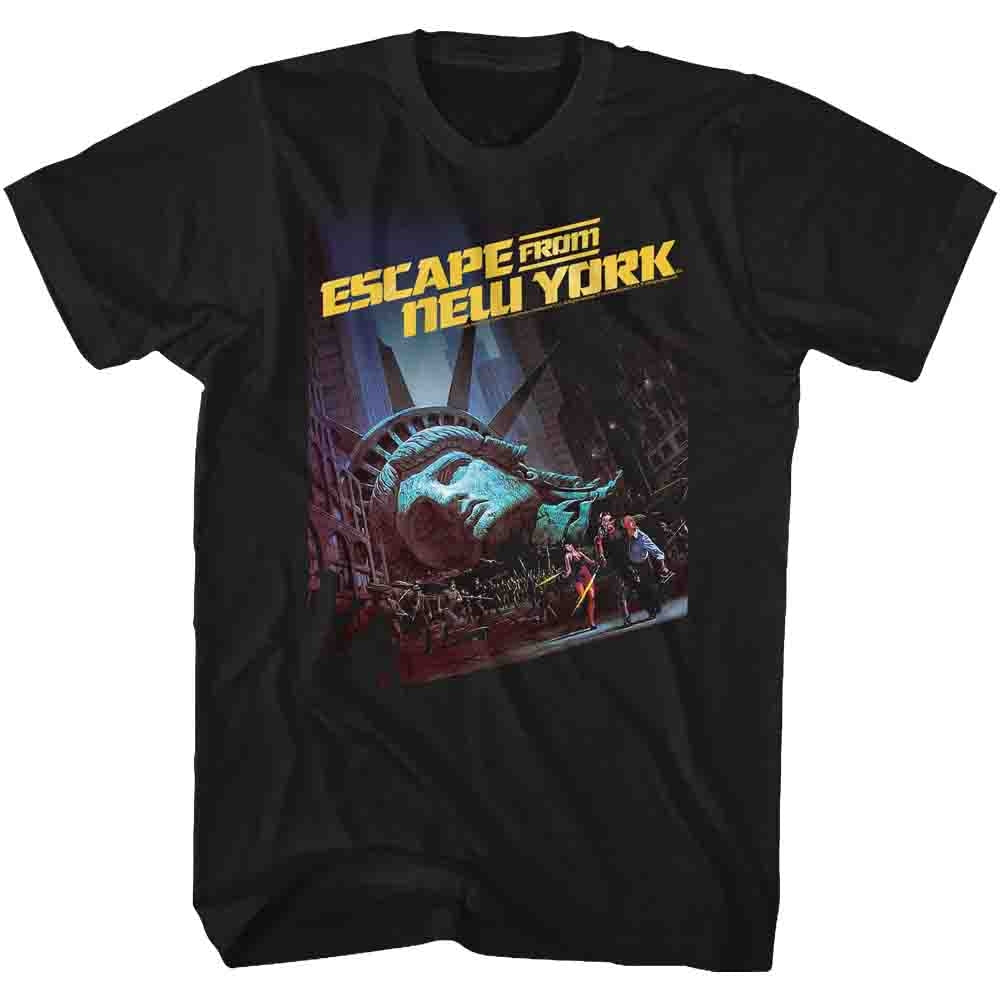 Escape From New York Mens S/S T-Shirt - Run Poster 2 - Solid Black Hoodie, Sweatshirt | CiraTrend.com