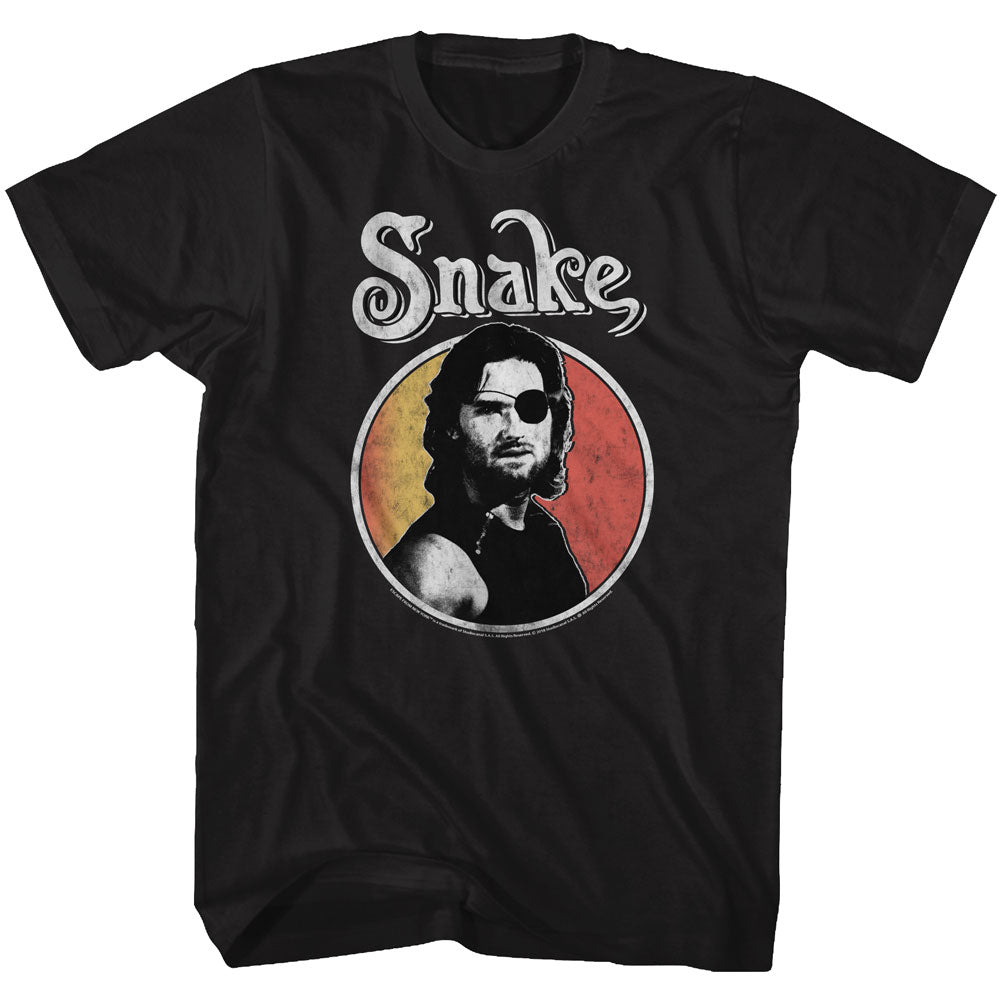 Escape From New York Mens S/S T-Shirt - Circle Snake - Solid Black Hoodie, Sweatshirt | CiraTrend.com