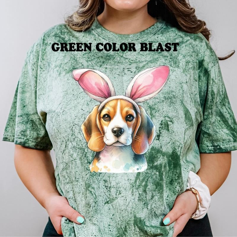 Easter Beagle Shirt ~ Unisex Apparel Relaxed Fit Printed In The USA Clothing Womenswear Casual Comfort Cotton Top...