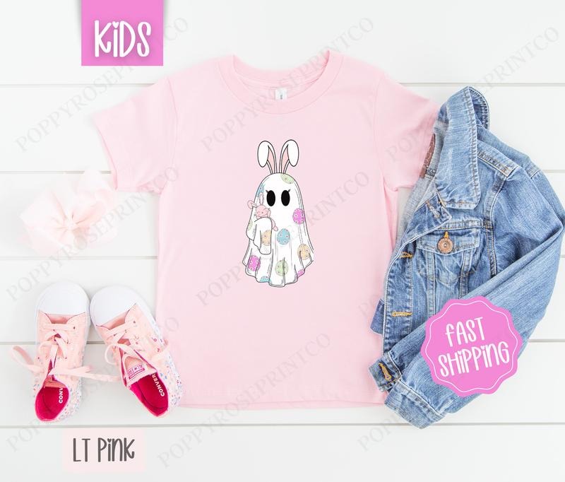 Easter Ghost Kids Shirt - Easter Children's Tshirt - Cute Youth Tee Gildan Hoodie, Sweatshirt | CiraTrend.com