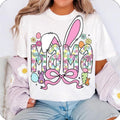 Easter Mama Bunny Coquette T-Shirt, Mama Easter T-Shirt, Easter T-Shirt, Coquette Easter T-Shirt, Mama T-Shirt, Easter...