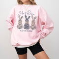 Easter Pregnancy Announcement Shirt sweatshirt Hoodie, He Is Risen Also I'm Pregnant Shirt, Christian Pregnancy...